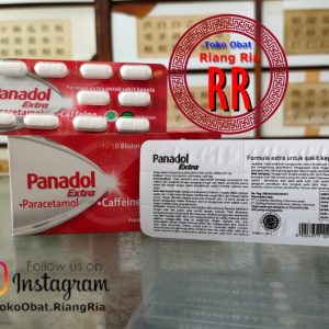 PANADOL EXTRA PARACETAMOL CAFFEINE 10 KAPLET sakit kepala sakit gigi