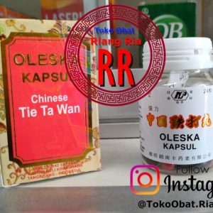Chinese Tie Ta Wan Oleska Kapsul – obat luka dalam – keseleo – bengkak