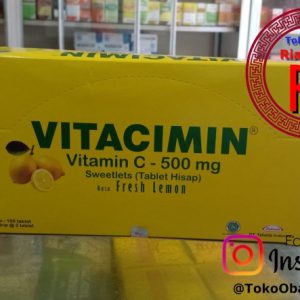 Vitacimin Vitamin C 500mg 1 box isi 100 tablet – Fresh Lemon