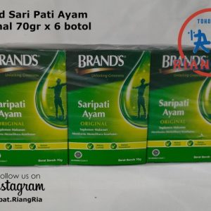 Brands Saripati Ayam ORIGINAL @70gram – 6 Botol – Tanpa Dus