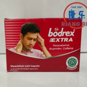 Bodrex Extra (strip isi 4 tablet) – meredakan sakit kepala