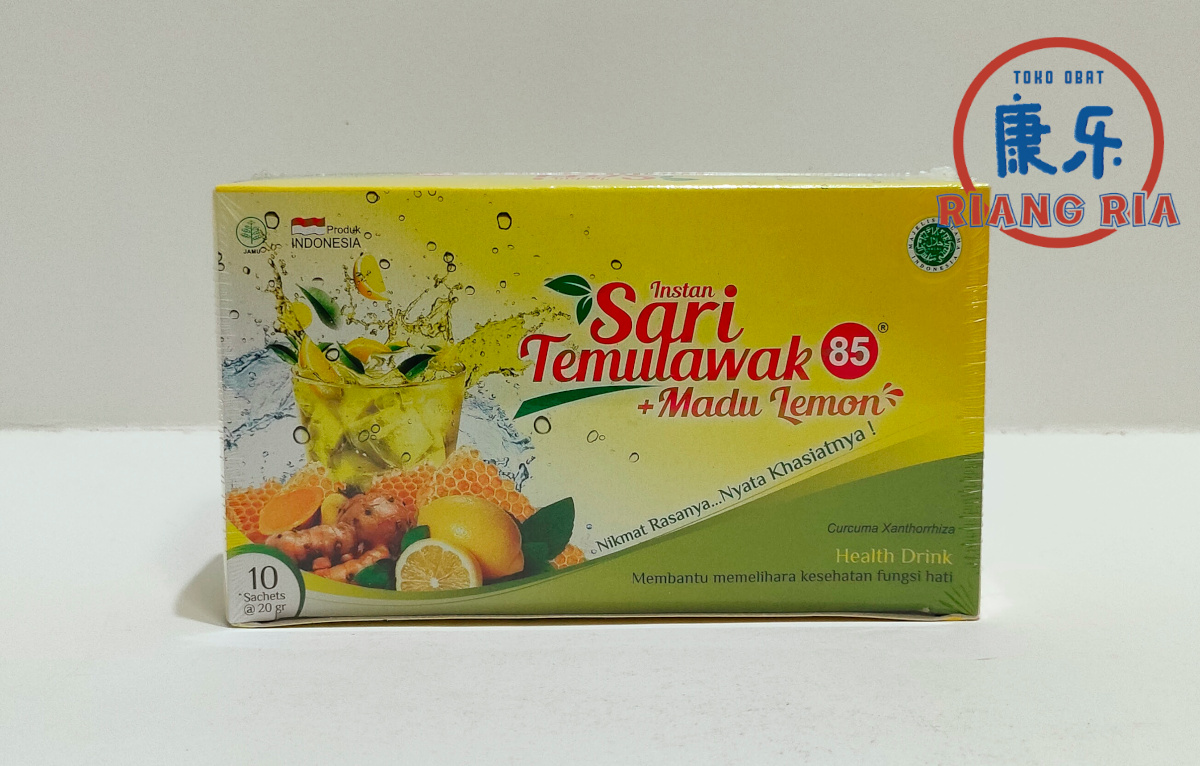 Sari Temulawak Instant 85 – Madu Lemon Menyegarkan 10 Sachet