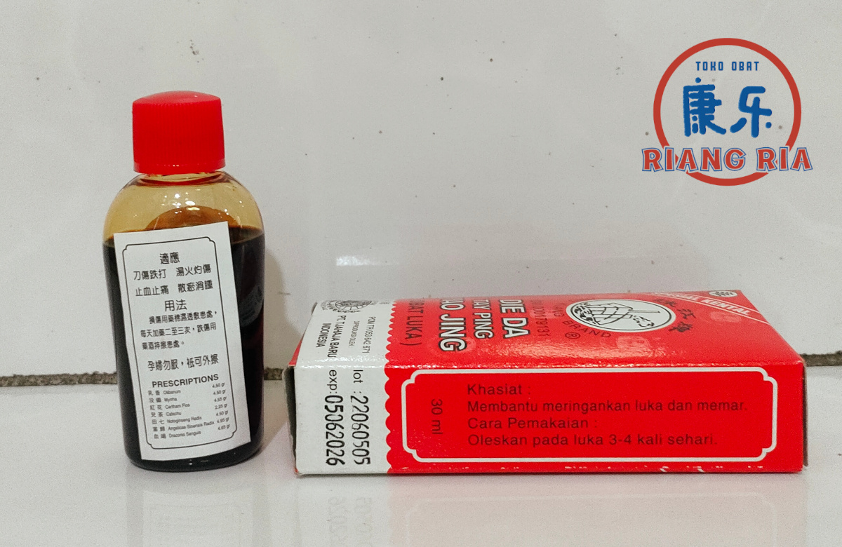 Die Da Yao Jing – Tieh Ta Yao Jing – Botol Plastik – Obat Merah Cina