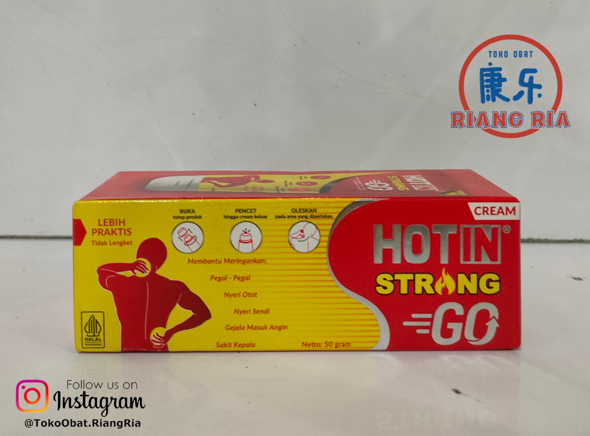 HOTIN Strong Go Tube 50gr – Atasi Capek, Pegal, dan Nyeri Otot