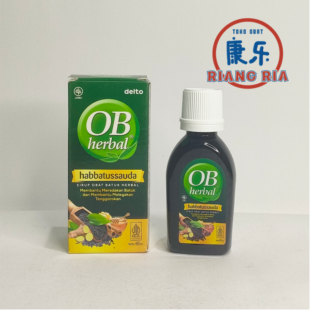 OB Herbal Habbatussauda 60 ml -Meredakan Batuk & Melegakan Tenggorokan