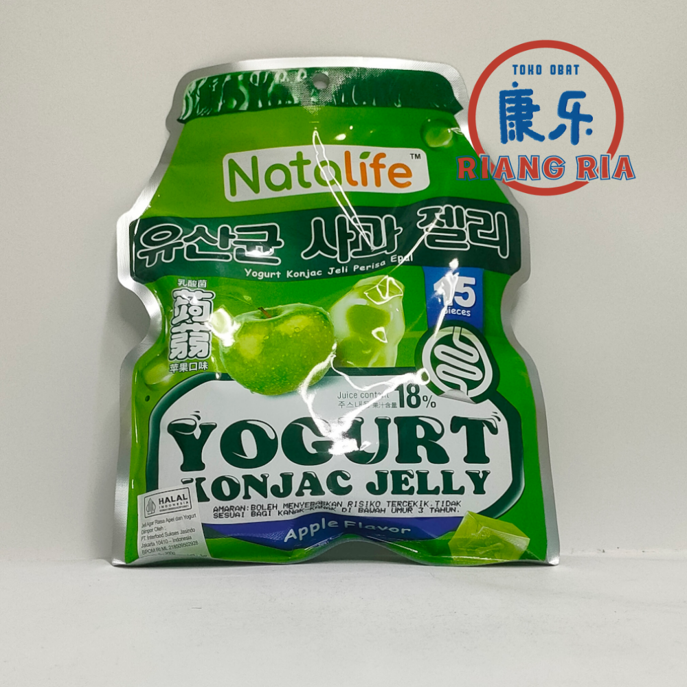 Natalife Yogurt Konjac Jelly Apple (Isi 15 Pcs) 300gr