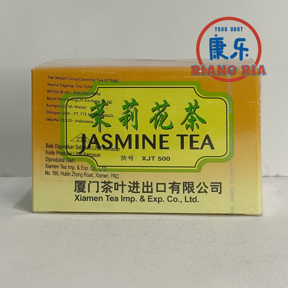 Jasmine Tea Sea Dyke Brand Chinese Tea 40gr Teh Melati Tea Bag / Teh Celup Asli China