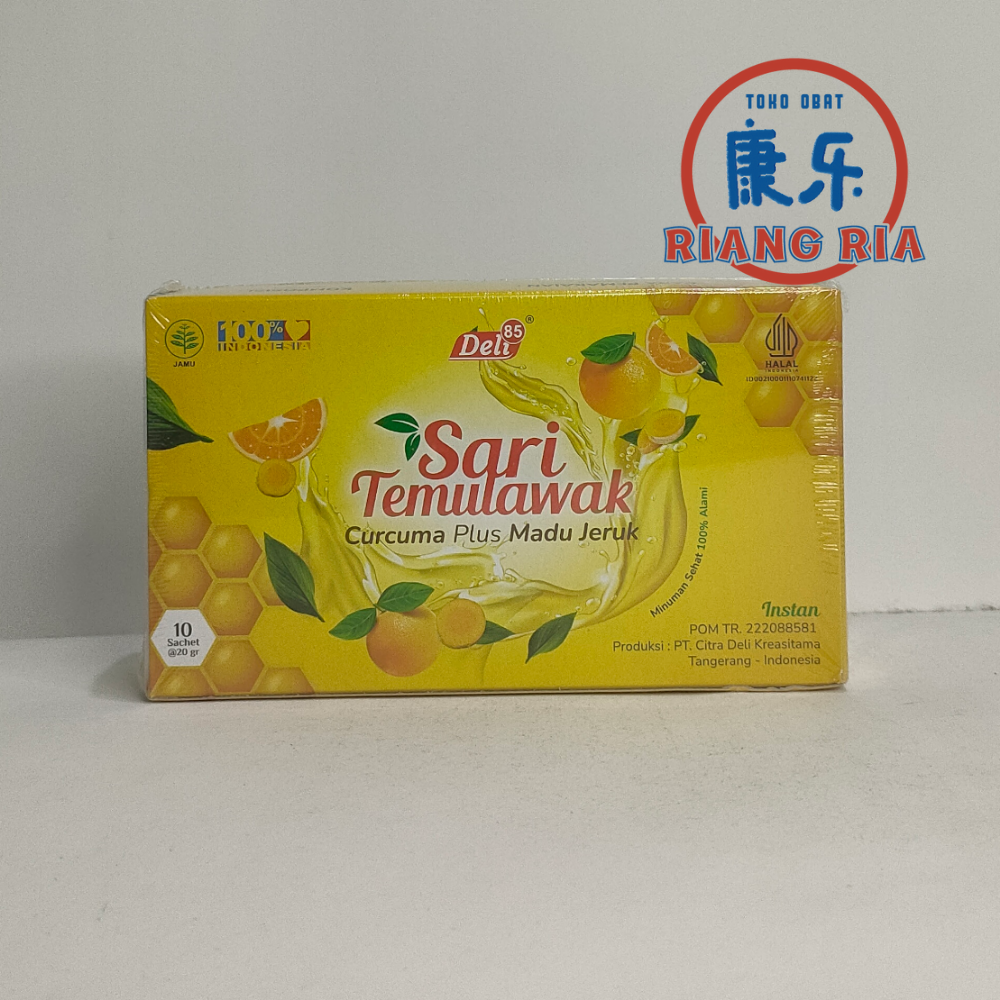 Sari Temulawak Instan Cucurma Plus Madu Jeruk – 10 sachet