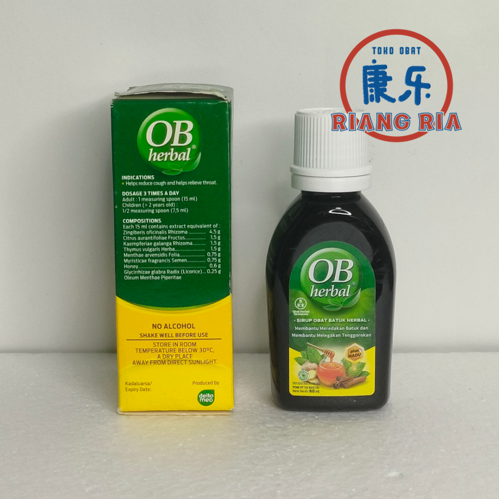 OB Herbal Sirup plus Madu 60 ml – Obat Batuk & Tenggorokan